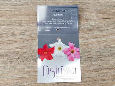 etiquetas plateadas plantas